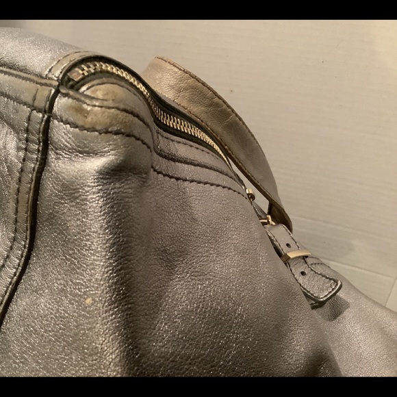 Yves Saint Laurent Downtown Silver Large Bag Tote - Picture 6 of 13